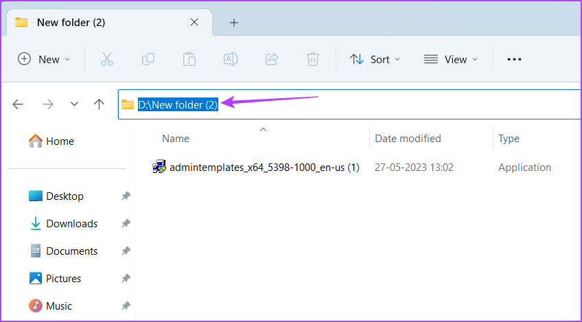 نوار آدرس در File Explorer