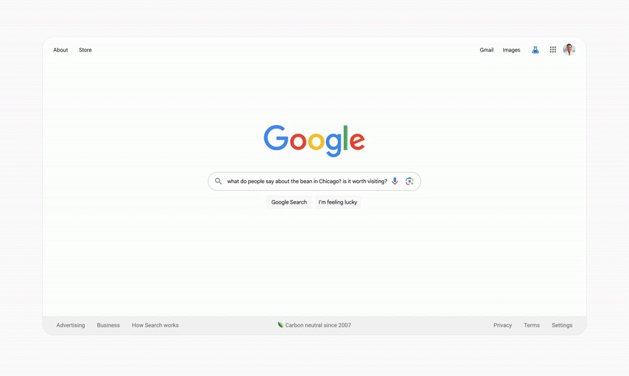 جستجوی هوش مصنوعی گوگل
