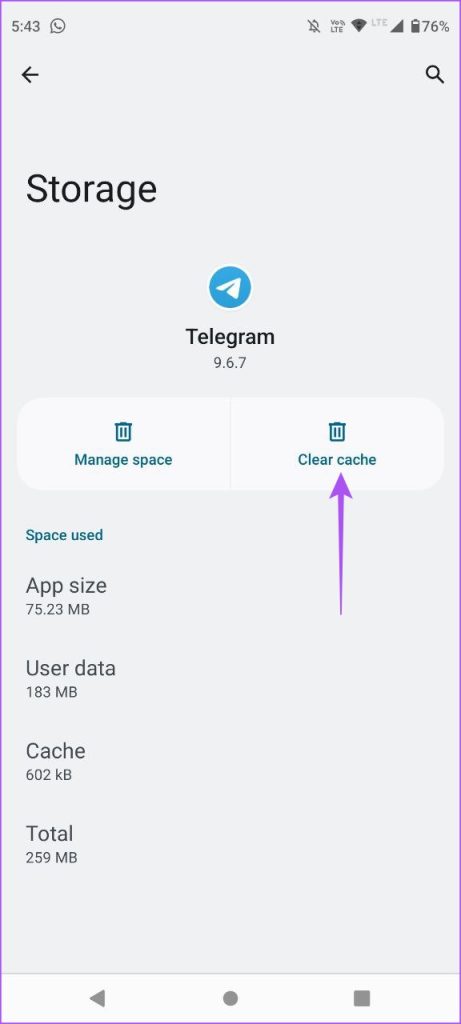 پاک کردن کش تلگرام اندروید