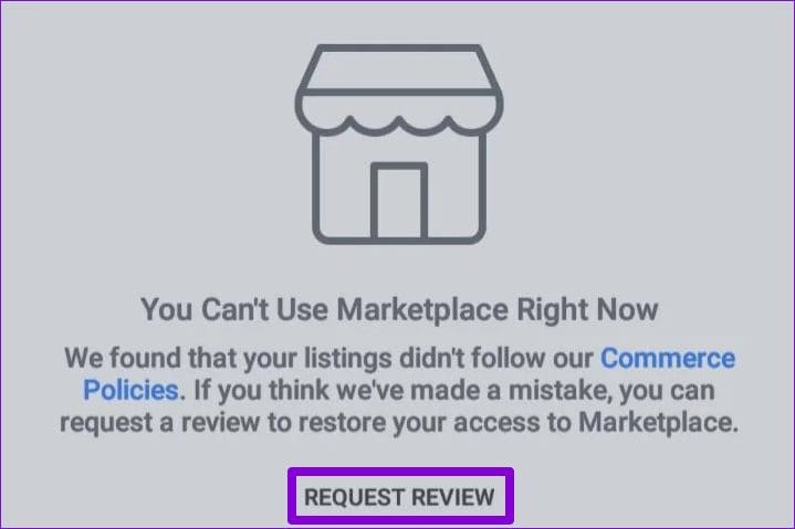 درخواست بررسی برای ممنوعیت بازار فیس بوک