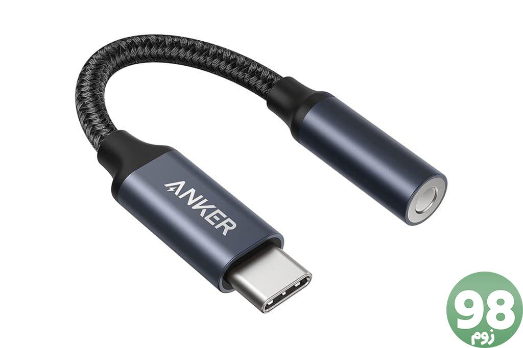 آداپتور صوتی Anker USB C به 3.5mm