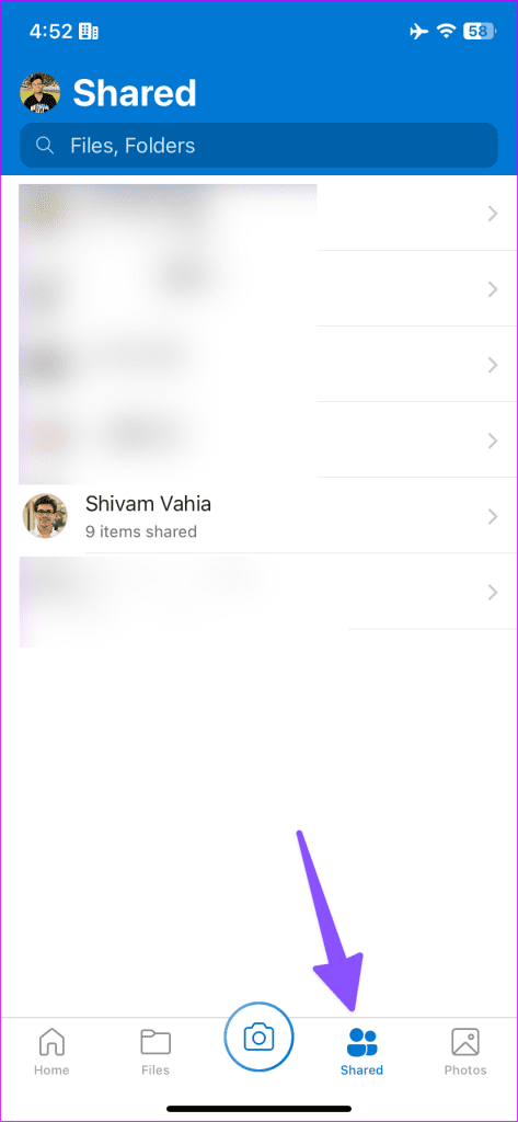 فایل های به اشتراک گذاشته شده را در OneDrive 4 ذخیره کنید