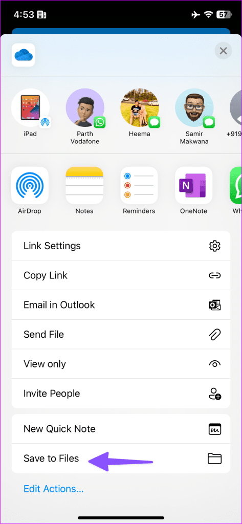 فایل های به اشتراک گذاشته شده را در OneDrive 9 ذخیره کنید
