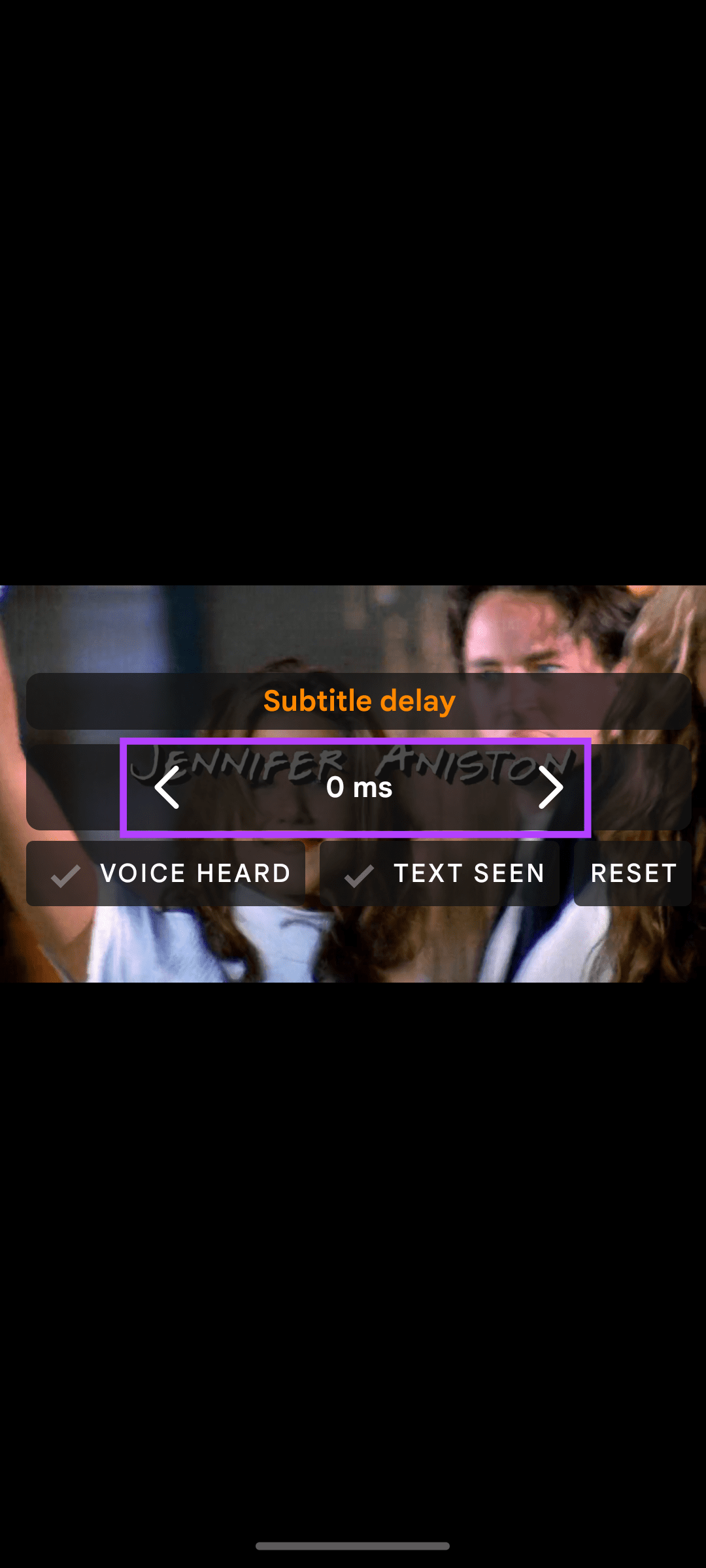 adjust the subtitle delay