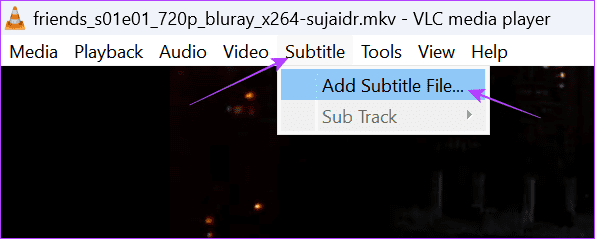 choose subtitle and then choose add subtitle