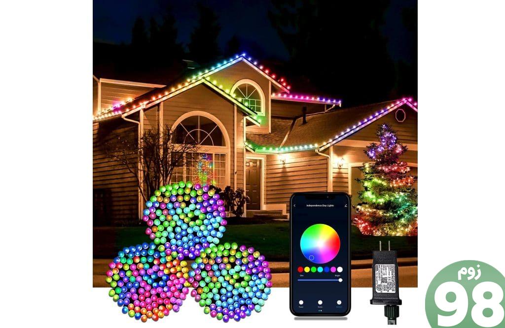 چراغ های ریسمانی هوشمند کریسمس