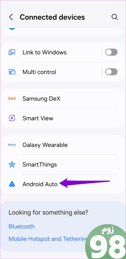 تنظیمات Android Auto در تلفن
