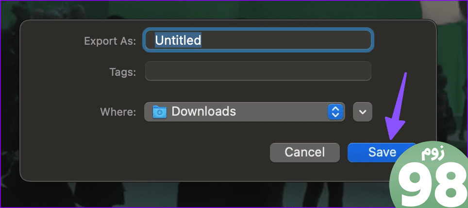 حذف صدا از ویدیو در Mac 3