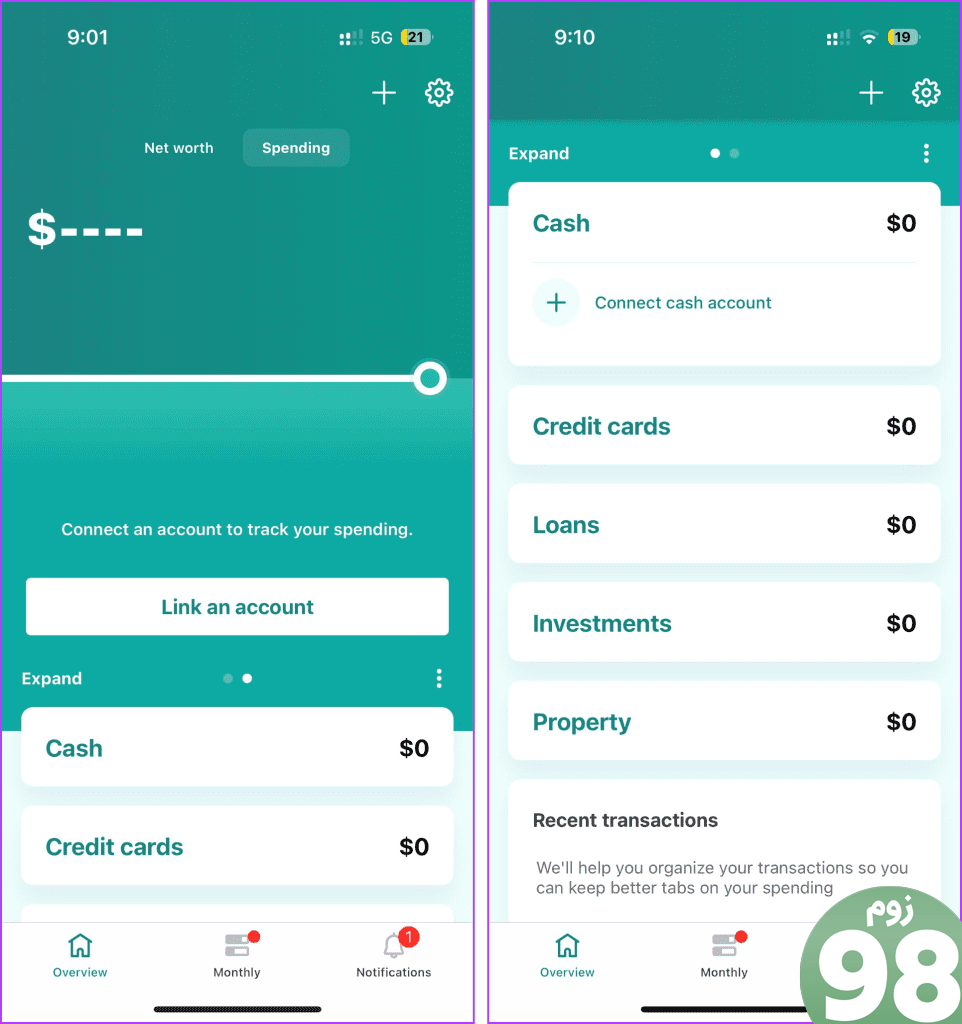 Mint Best Expense Tracker App برای آیفون و اندروید