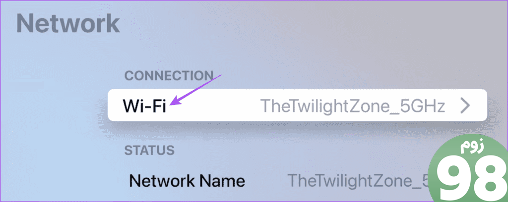 wifi settings apple tv 4k