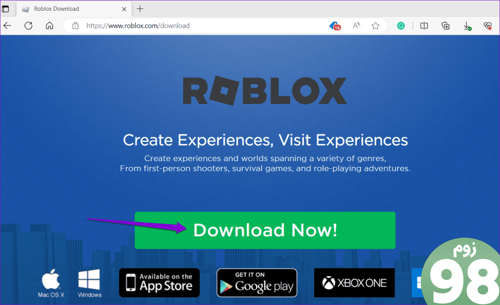 Roblox را در ویندوز دانلود کنید