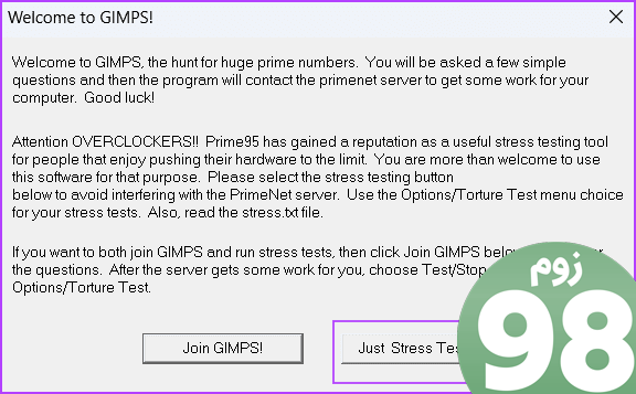 تأیید سخت افزار را با استفاده از GIMPS Prime95 اجرا کنید