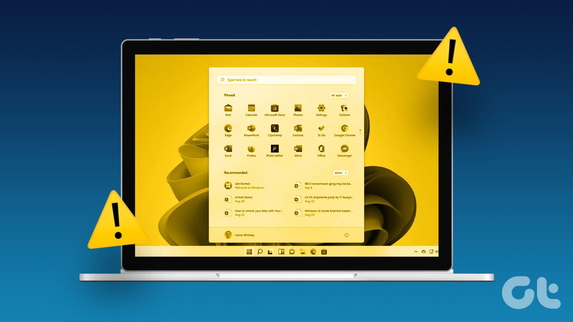 نحوه رفع مشکل رنگ زرد در صفحه لپ تاپ ویندوز 11