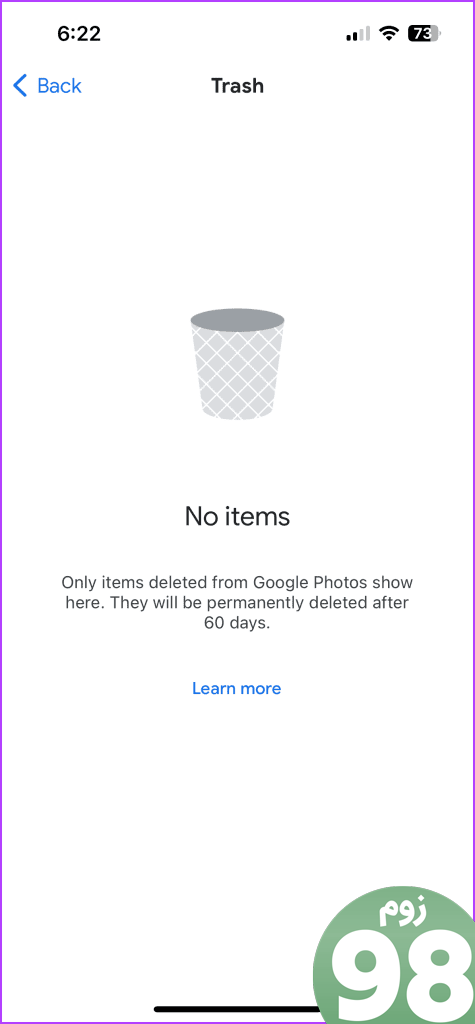 بازیابی ویدیوی حذف شده از Google Photos Trash iPhone