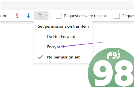 پنجره های جدید Outlook ایمیل را رمزگذاری کنید