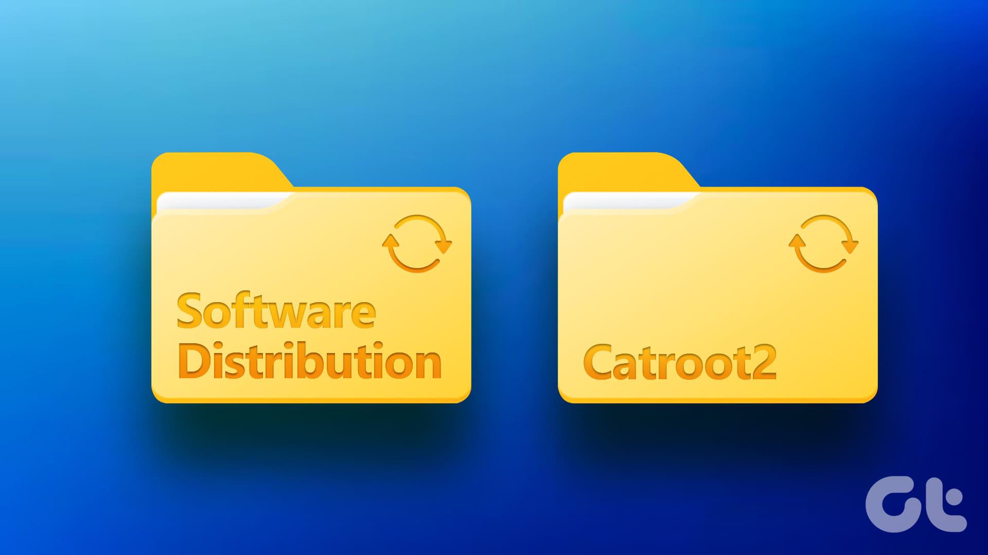 تغییر نام یا حذف پوشه SoftwareDistribution یا Catroot2 در ویندوز