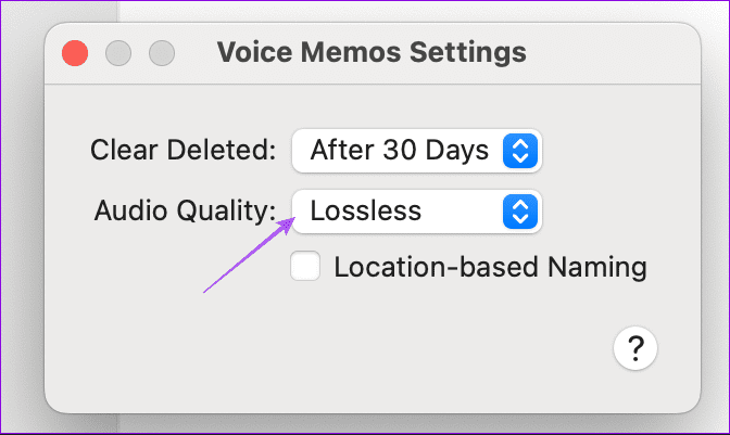یادداشت های صوتی با کیفیت بدون افت صدای مک را انتخاب کنید