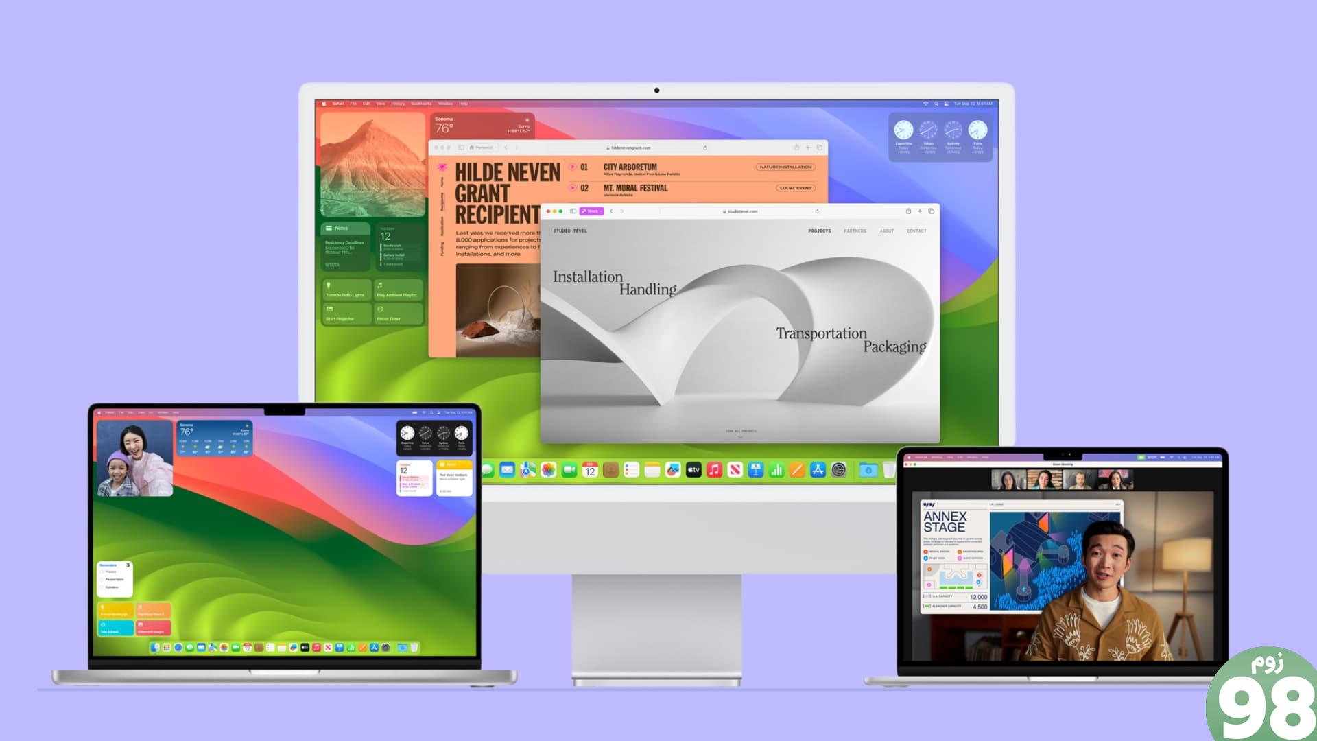 مک بوک پرو، آی مک و مک بوک ایر دارای سیستم عامل macOS Sonoma هستند