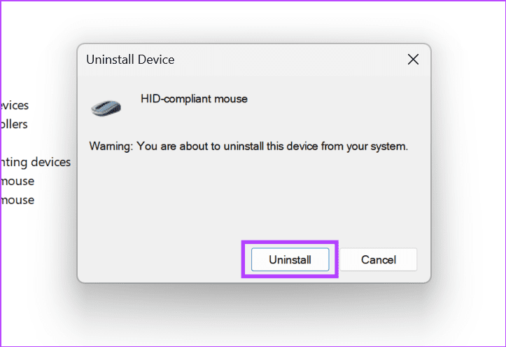 بر روی uninstall کلیک کنید 5