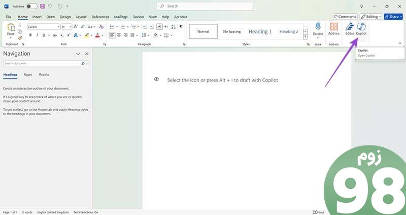 نحوه استفاده از Copilot برای خلاصه کردن یک جلسه در Microsoft Word 1
