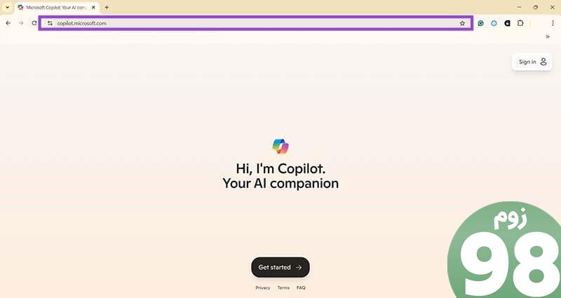 استفاده از وب سایت Copilot برای خلاصه کردن متن جلسه 1
