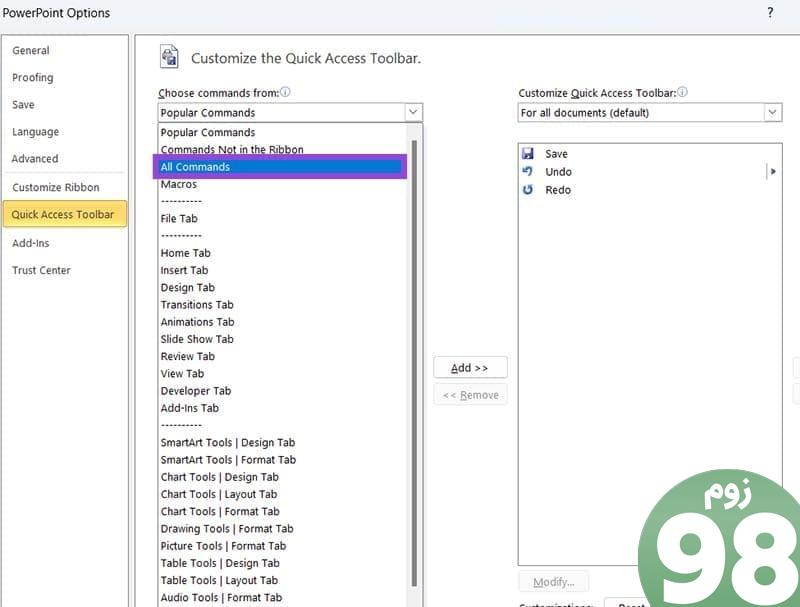 نحوه استفاده از PowerPoint Speak برای خواندن متن ارائه خود 4